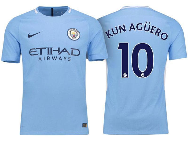 Men 10 Sergio Aguero Jersey Home Soccer Manchester City Jersey Premier League - fastssd - Soccer Jersey - CrazyKill