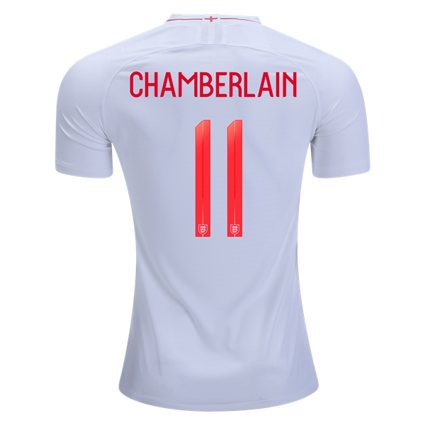 Men #11 Chamberlain Jersey Home England National 2018 FIFA World Cup - fastssd - Soccer Jersey - CrazyKill
