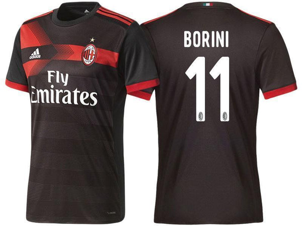 Men 11 Fabio Borini Jersey Away Soccer AC Milan Jersey 2018 Serie A - fastssd - Soccer Jersey - CrazyKill