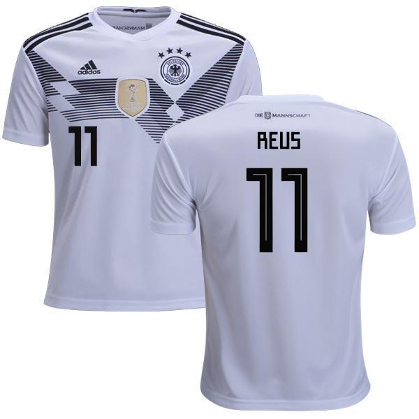 Men #11 Reus Jersey Home Germany National 2018 FIFA World Cup - fastssd - Soccer Jersey - CrazyKill