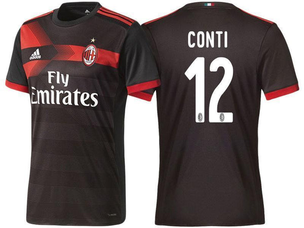 Men 12 Andrea Conti Jersey Away Soccer AC Milan Jersey 2018 Serie A - fastssd - Soccer Jersey - CrazyKill
