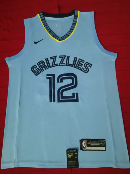 Men 12 Ja Morant Jersey Blue Memphis Grizzlies Jersey Throwback Swingman - fastssd - NBA Jersey - nRevo