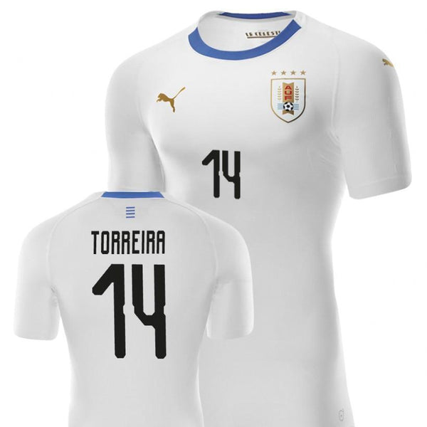 Men #14 Lucas Torreira Jersey Uruguay National 2018 FIFA World Cup Player - fastssd - Soccer Jersey - CrazyKill