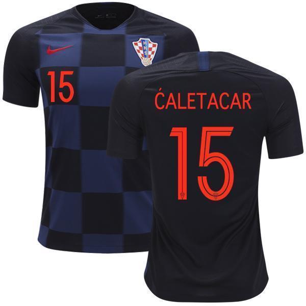 Men #15 Dulje ĆaletaCar Jersey Croatia National 2018 FIFA World Cup Player - fastssd - Soccer Jersey - CrazyKill