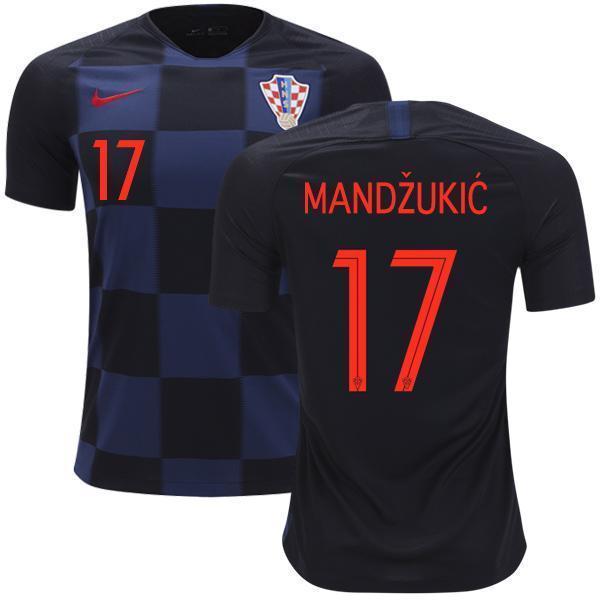 Men #17 Mario Mandžukić Jersey Croatia National 2018 FIFA World Cup Player - fastssd - Soccer Jersey - CrazyKill