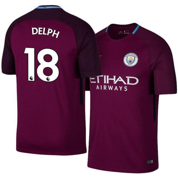 Men 18 Fabian Delph Away Soccer Manchester City Jersey Premier League - fastssd - Soccer Jersey - CrazyKill