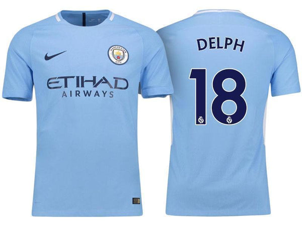 Men 18 Fabian Delph Jersey Home Soccer Manchester City Jersey Premier League - fastssd - Soccer Jersey - CrazyKill