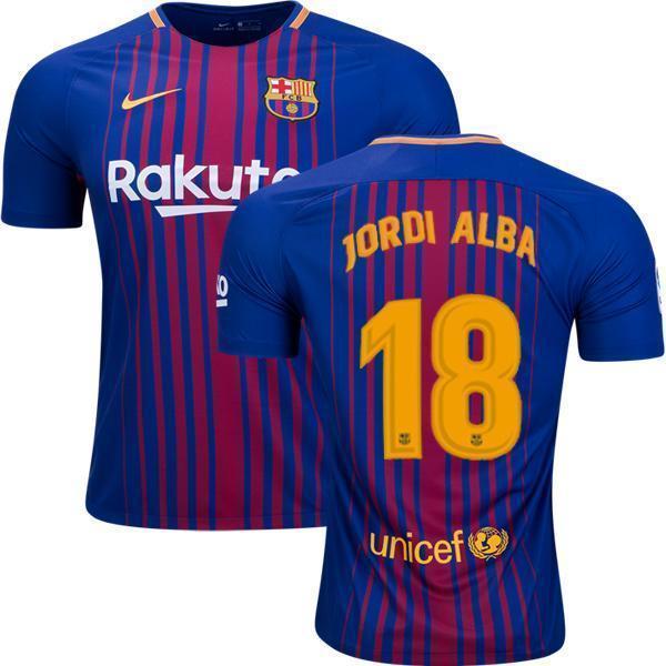 Men 18 Jordi Alba Jersey Soccer Barcelona Jersey 2018 La Liga - fastssd - Soccer Jersey - CrazyKill