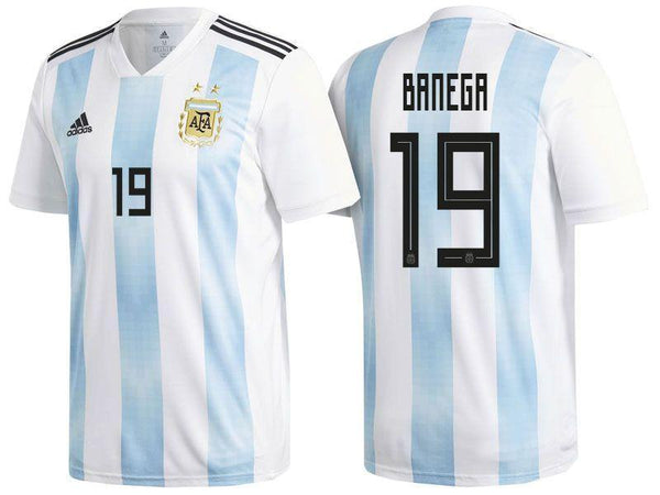 Men #19 Éver Banega Jersey Argentina National 2018 FIFA World Cup Fanatics - fastssd - Soccer Jersey - CrazyKill