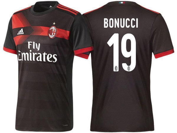 Men 19 Leonardo Bonucci Jersey Away Soccer AC Milan Jersey 2018 Serie A - fastssd - Soccer Jersey - CrazyKill