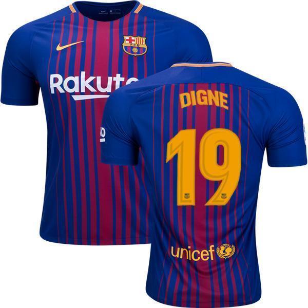 Men 19 Lucas Digne Jersey Soccer Barcelona Jersey 2018 La Liga - fastssd - Soccer Jersey - CrazyKill