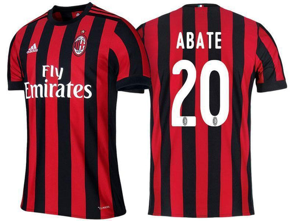 Men 20 Ignazio Abate Jersey Home Soccer AC Milan Jersey 2018 Serie A - fastssd - Soccer Jersey - CrazyKill