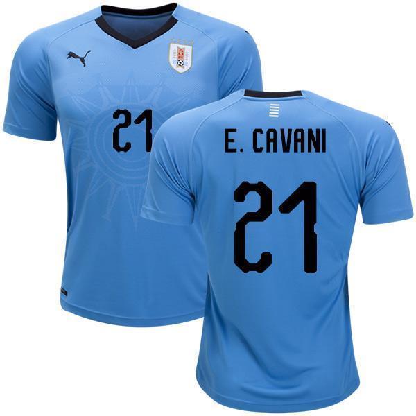 Men 21 Edinson Cavani Jersey Soccer Uruguay Jersey World Cup 2018 Jersey - fastssd - Soccer Jersey - CrazyKill