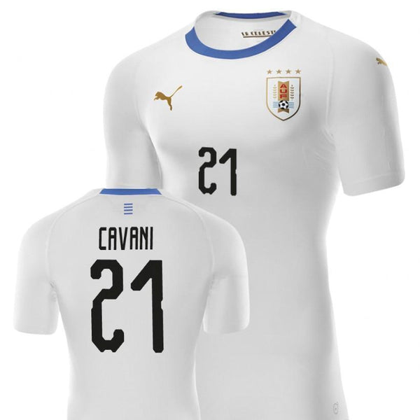 Men #21 Edinson Cavani Jersey Uruguay National 2018 FIFA World Cup Player - fastssd - Soccer Jersey - CrazyKill