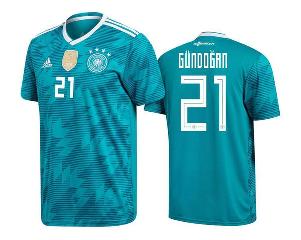 Men #21 Gundogan Jersey Away Germany National 2018 FIFA World Cup - fastssd - Soccer Jersey - CrazyKill