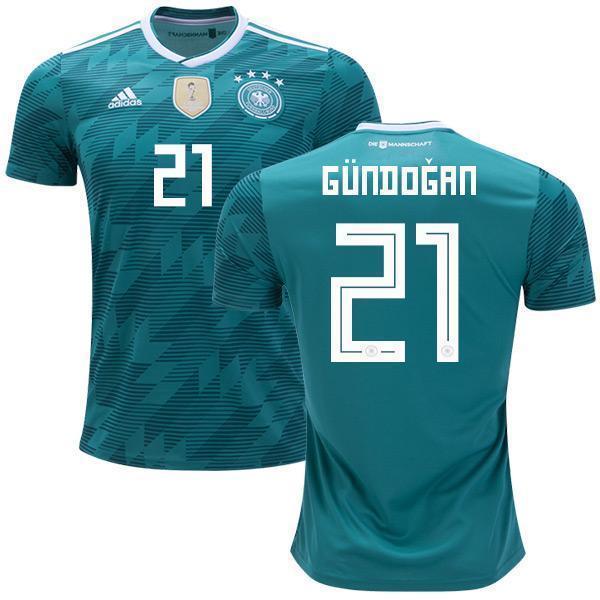 Men #21 Gundogan Jersey Away Germany National 2018 FIFA World Cup - fastssd - Soccer Jersey - CrazyKill