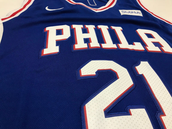 Men 21 Joel Embiid Jersey Blue Philadelphia 76ers Authentic Jersey Player - fastssd - NBA Jersey - nRevo
