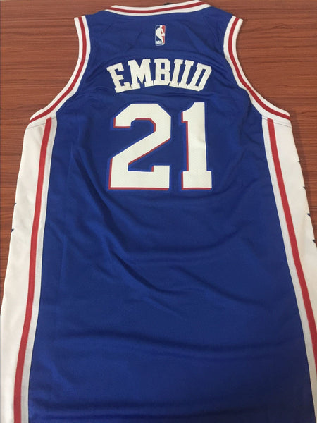 Men 21 Joel Embiid Jersey Blue Philadelphia 76ers Swingman Jersey Fanatics - fastssd - NBA Jersey - nRevo