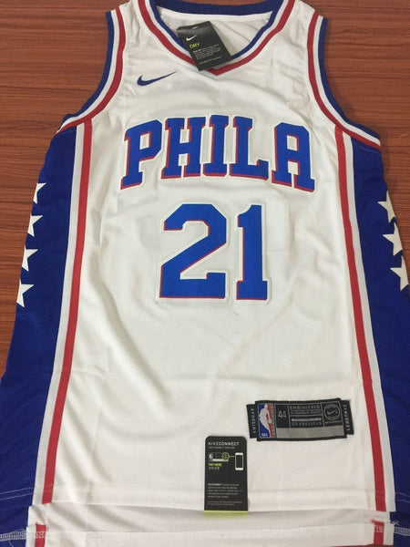Men 21 Joel Embiid Jersey White Philadelphia 76ers Swingman Jersey Fanatics - fastssd - NBA Jersey - nRevo