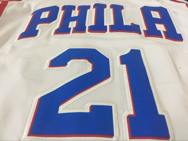 Men 21 Joel Embiid Jersey White Philadelphia 76ers Swingman Jersey Fanatics - fastssd - NBA Jersey - nRevo