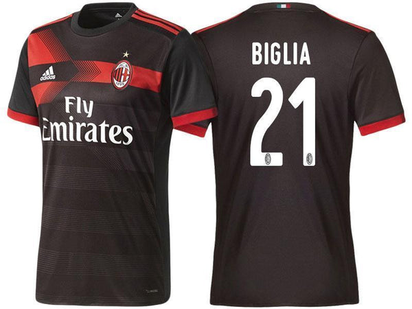 Men 21 Lucas Biglia Jersey Away Soccer AC Milan Jersey 2018 Serie A - fastssd - Soccer Jersey - CrazyKill