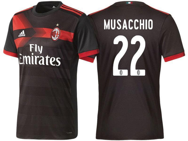 Men 22 Mateo Musacchio Jersey Away Soccer AC Milan Jersey 2018 Serie A - fastssd - Soccer Jersey - CrazyKill