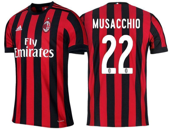Men 22 Mateo Musacchio Jersey Home Soccer AC Milan Jersey 2018 Serie A - fastssd - Soccer Jersey - CrazyKill