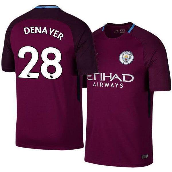 Men 28 Jason Denayer Away Soccer Manchester City Jersey Premier League - fastssd - Soccer Jersey - CrazyKill