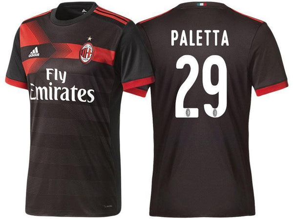 Men 29 Gabriel Paletta Jersey Away Soccer AC Milan Jersey 2018 Serie A - fastssd - Soccer Jersey - CrazyKill