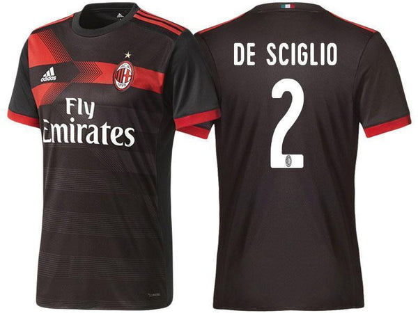 Men 2 Mattia De Sciglio Jersey Away Soccer AC Milan Jersey 2018 Serie A - fastssd - Soccer Jersey - CrazyKill