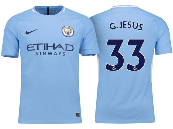 Men 33 Gabriel Jesus Jersey Home Soccer Manchester City Jersey Premier League - fastssd - Soccer Jersey - CrazyKill