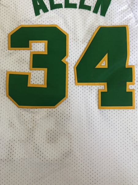 Men 34 Ray Allen Jersey White Seattle Supersonics Jersey Swingman Fanatics - fastssd - NBA Jersey - nRevo