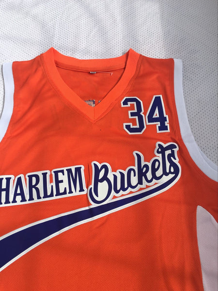 Men 34 Shaquille O'Neal Jersey Orange Harlem Buckets Jersey Swingman Fanatics - fastssd - NBA Jersey - nRevo