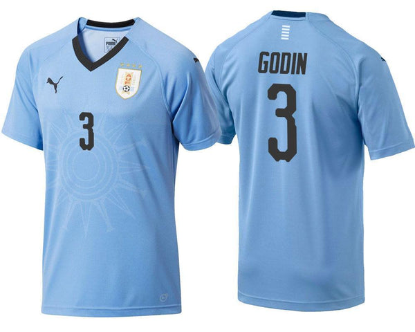 Men 3 Diego Godin Jersey Soccer Uruguay Jersey World Cup 2018 Jersey - fastssd - Soccer Jersey - CrazyKill