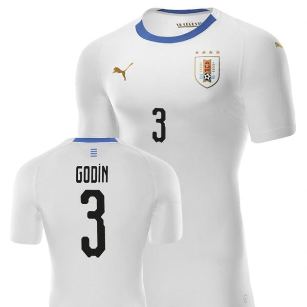 Men #3 Diego Godín Jersey Uruguay National 2018 FIFA World Cup Player - fastssd - Soccer Jersey - CrazyKill