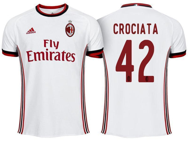 Men 42 Giovanni Crociata Jersey Away Soccer AC Milan Jersey 2018 Serie A - fastssd - Soccer Jersey - CrazyKill
