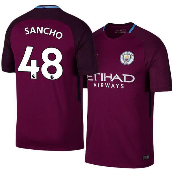 Men 48 Jadon Sancho Jersey Away Soccer Manchester City Jersey Premier League - fastssd - Soccer Jersey - CrazyKill