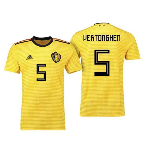 Men 5 Jan Vertonghen Jersey Soccer Belgium Jersey 2018 World Cup Jersey - fastssd - Soccer Jersey - CrazyKill