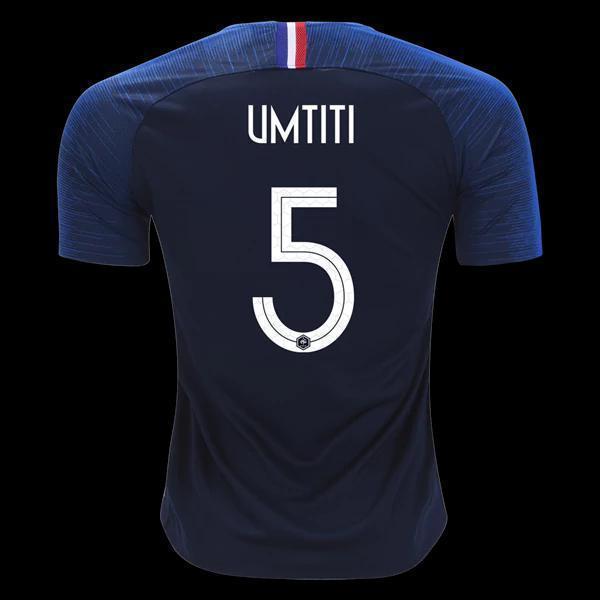 Men #5 Samuel Umtiti Jersey Blue France National 2018 FIFA World Cup - fastssd - Soccer Jersey - CrazyKill