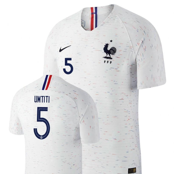 Men #5 Samuel Umtiti Jersey White France National 2018 FIFA World Cup - fastssd - Soccer Jersey - CrazyKill