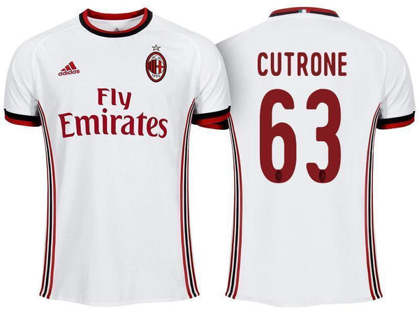 Men 63 Patrick Cutrone Jersey Away Soccer AC Milan Jersey 2018 Serie A - fastssd - Soccer Jersey - CrazyKill