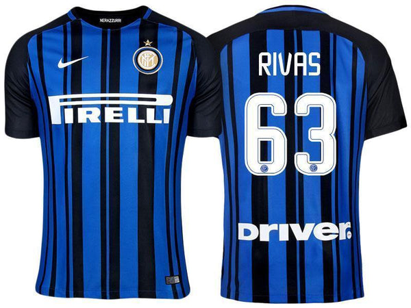 Men 63 Rigoberto Rivas Jersey Home Soccer Inter Milan FC Jersey 2018 Serie A - fastssd - Soccer Jersey - CrazyKill