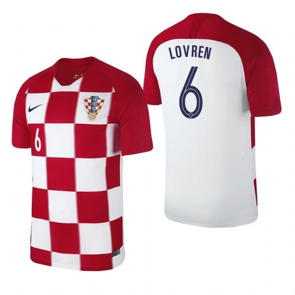 Men #6 Dejan Lovren Jersey Croatia National 2018 FIFA World Cup Fanatics - fastssd - Soccer Jersey - CrazyKill