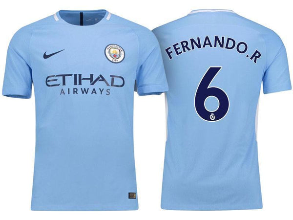 Men 6 Fernando Reges Jersey Home Soccer Manchester City Jersey 2018 Premier League - fastssd - Soccer Jersey - CrazyKill