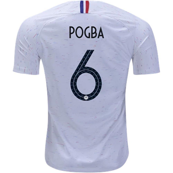 Men #6 Paul Pogba Jersey White France National 2018 FIFA World Cup - fastssd - Soccer Jersey - CrazyKill