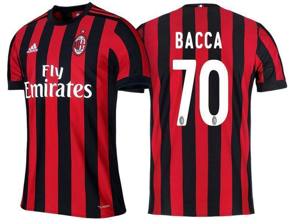 Men 70 Carlos Bacca Jersey Home Soccer AC Milan Jersey 2018 Serie A - fastssd - Soccer Jersey - CrazyKill