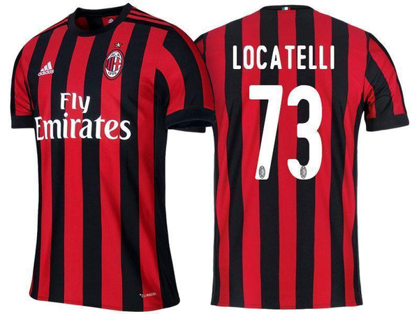 Men 73 Manuel Locatelli Jersey Home Soccer AC Milan Jersey 2018 Serie A - fastssd - Soccer Jersey - CrazyKill