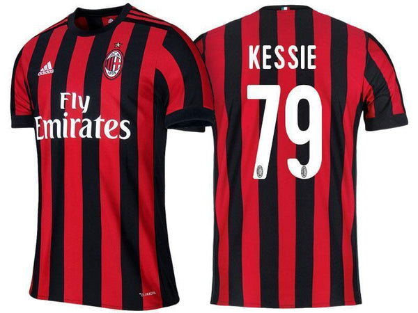 Men 79 Franck Kessie Jersey Home Soccer AC Milan Jersey 2018 Serie A - fastssd - Soccer Jersey - CrazyKill