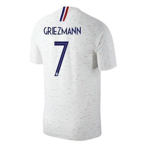 Men #7 Antoine Griezmann Jersey White France National 2018 FIFA World Cup - fastssd - Soccer Jersey - CrazyKill