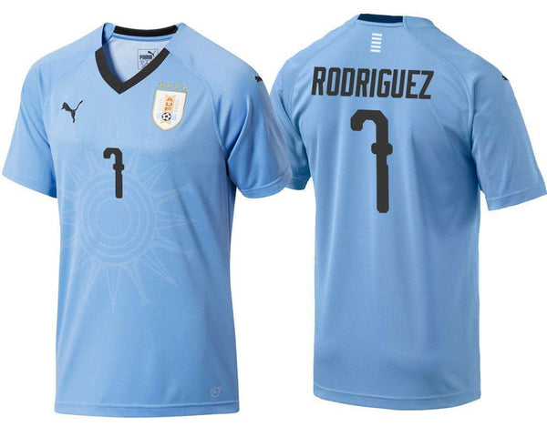 Men 7 Cristian Rodriguez Jersey Soccer Uruguay Jersey World Cup 2018 Jersey - fastssd - Soccer Jersey - CrazyKill
